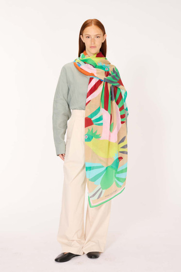 Karla Colletto Scarf/Etole Voyage Natural