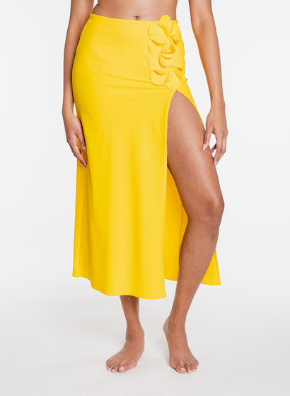 karla colletto Tess slit maxi skirt