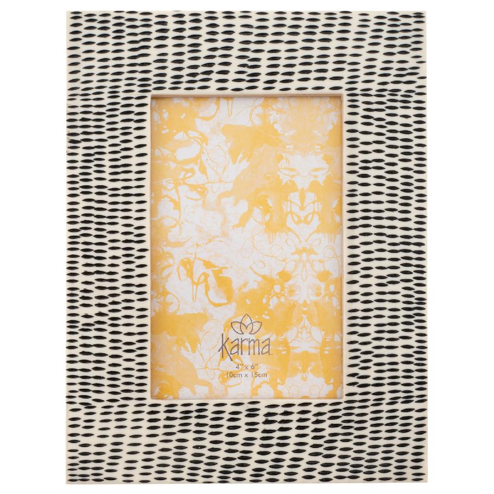 karma gifts Abstract Dots Rectangle Resin Picture Frame