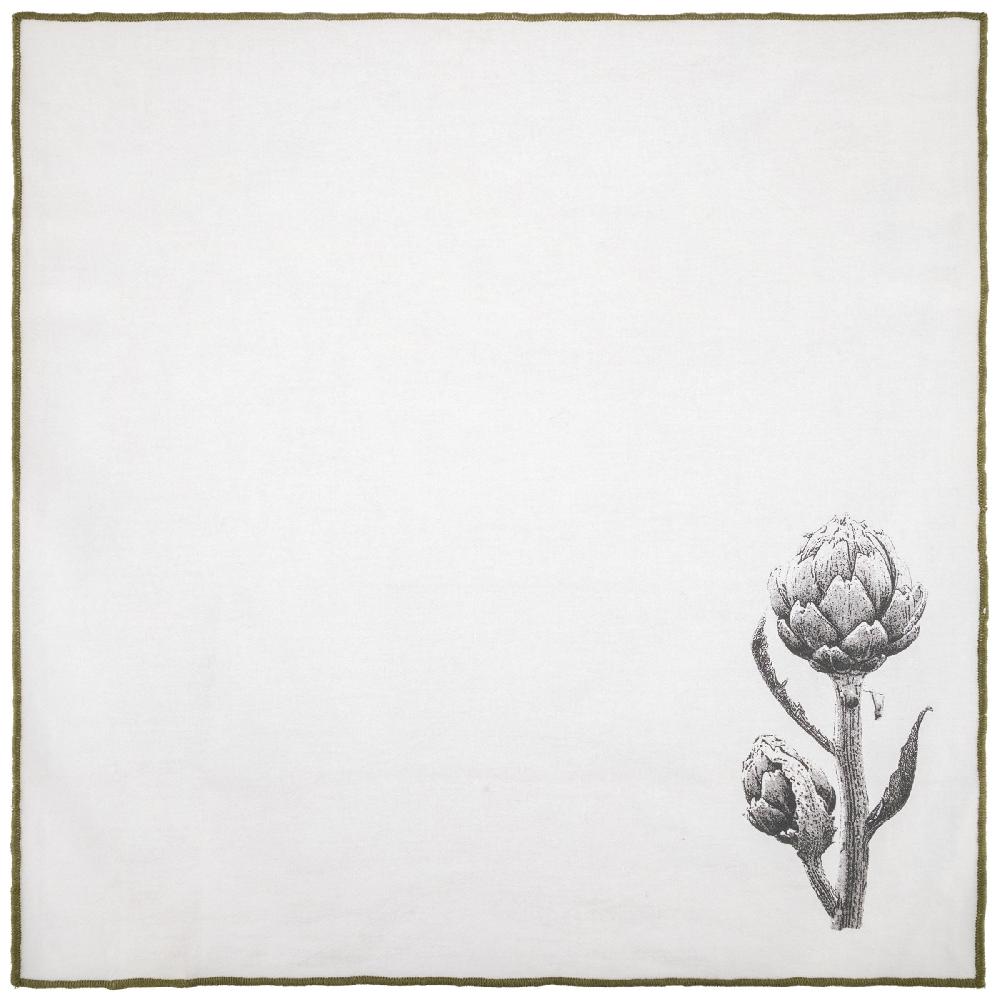 Karma Gifts Artichoke Set Of 4 Merrowed Edge Dinner Napkins