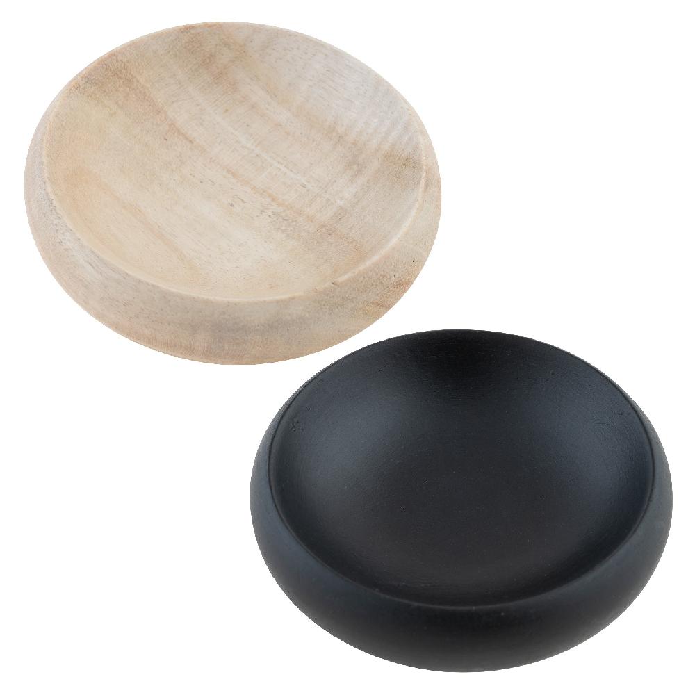 karma gifts Black & Blonde Salt and Pepper Pinch Bowls