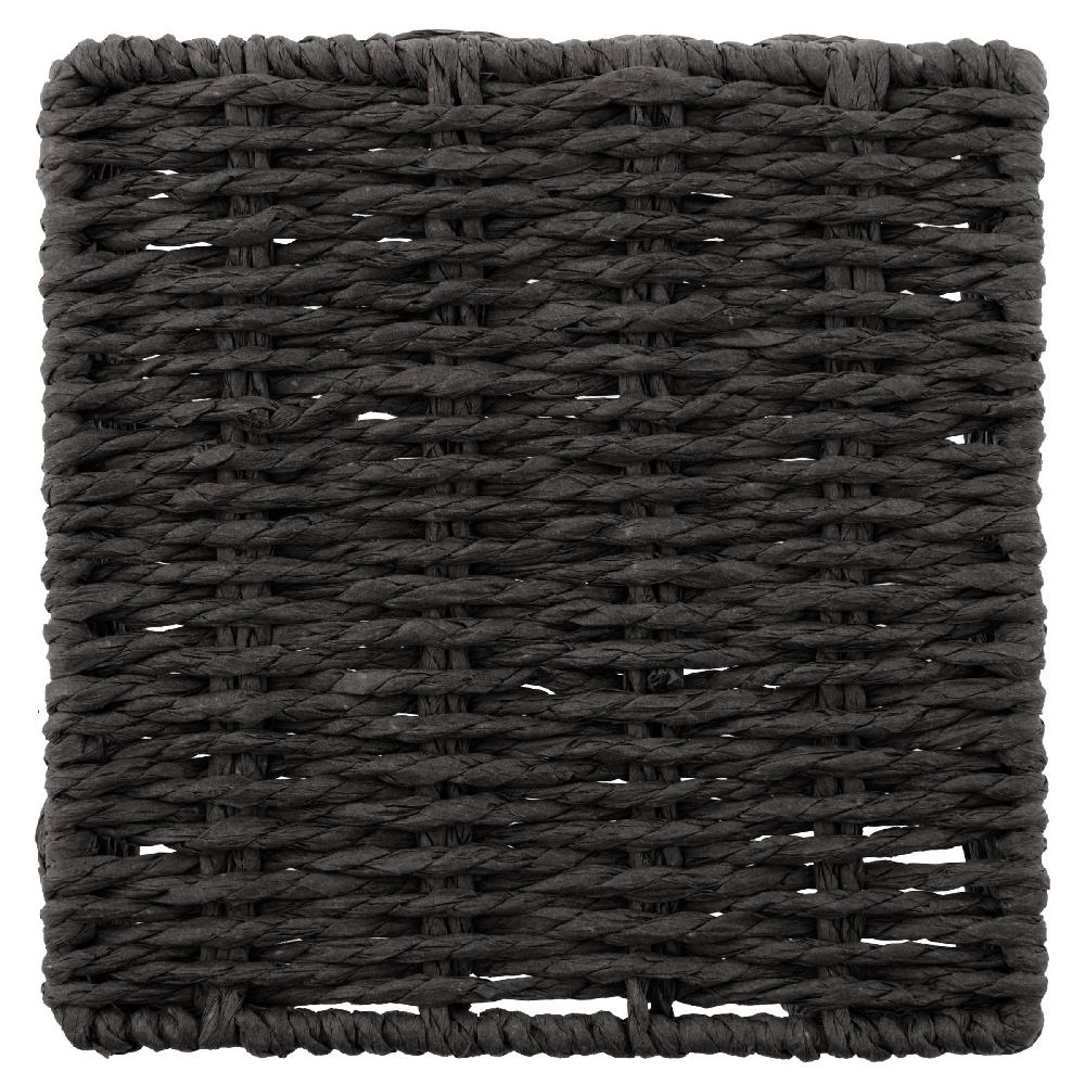 Karma Gifts Black Woven Paper Cocktail Napkin Holder