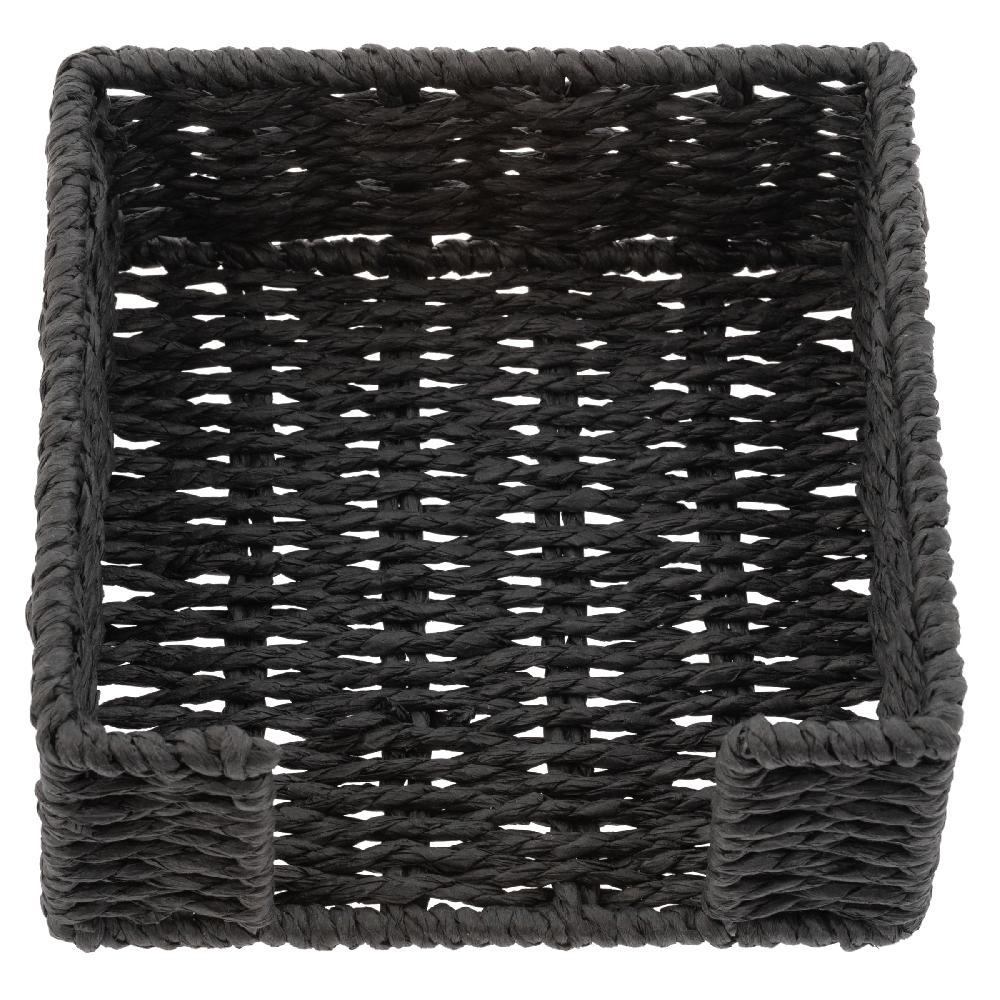 karma gifts Black Woven Paper Cocktail Napkin Holder