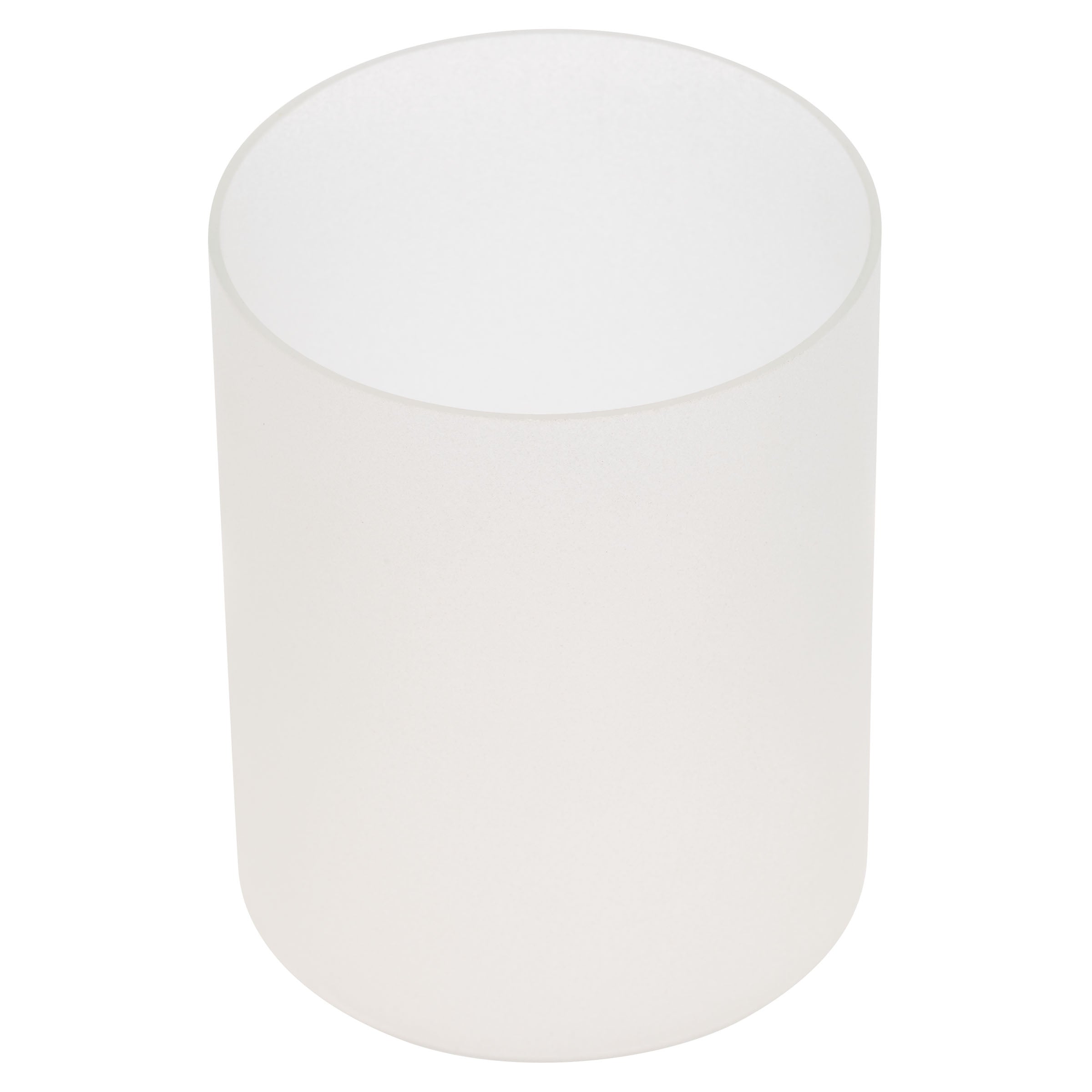 Karma Gifts Blanc Hatched Metal Lantern W/ Frosted Glass