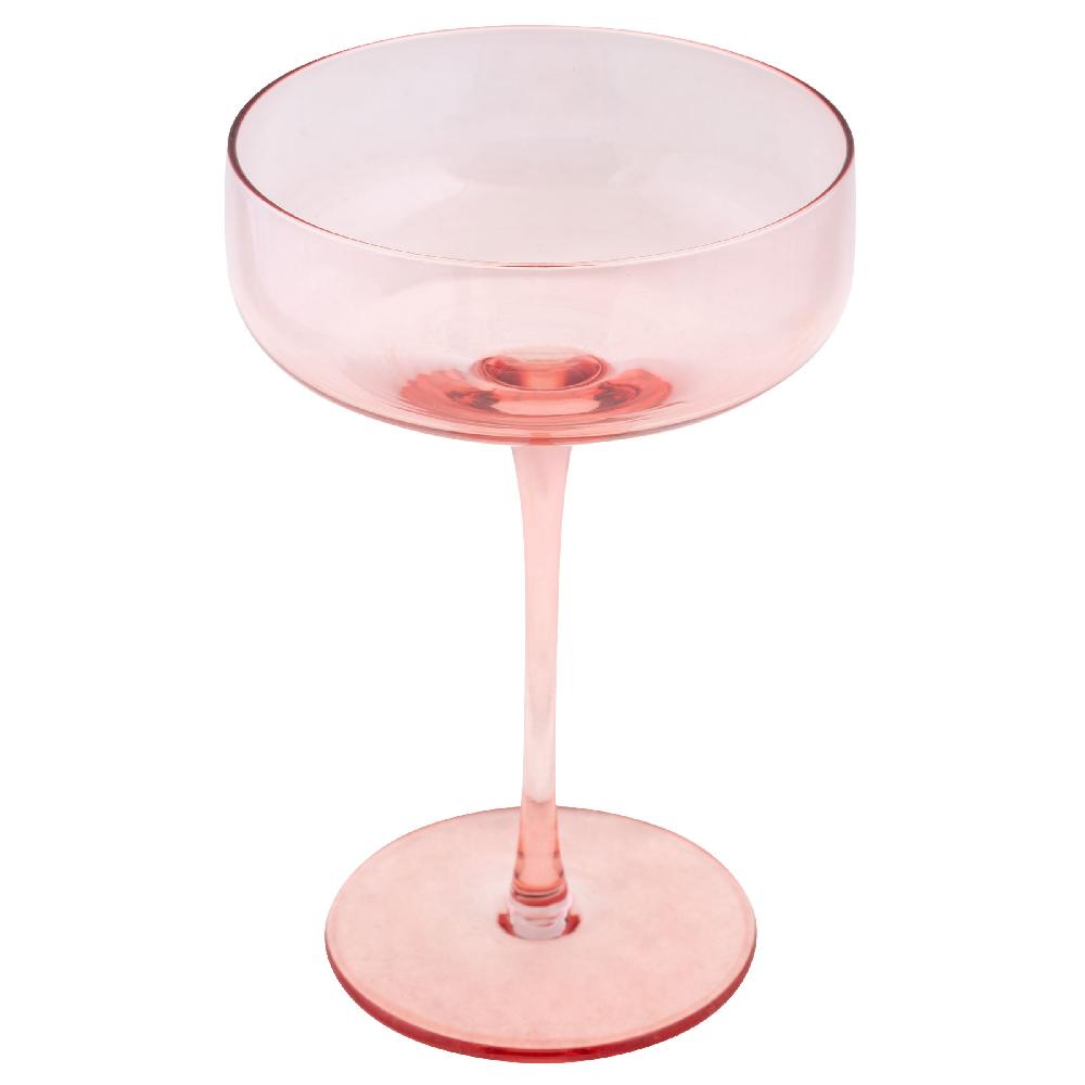 Karma Gifts Blush Set Of 4 Mid Century Champagne Coupes