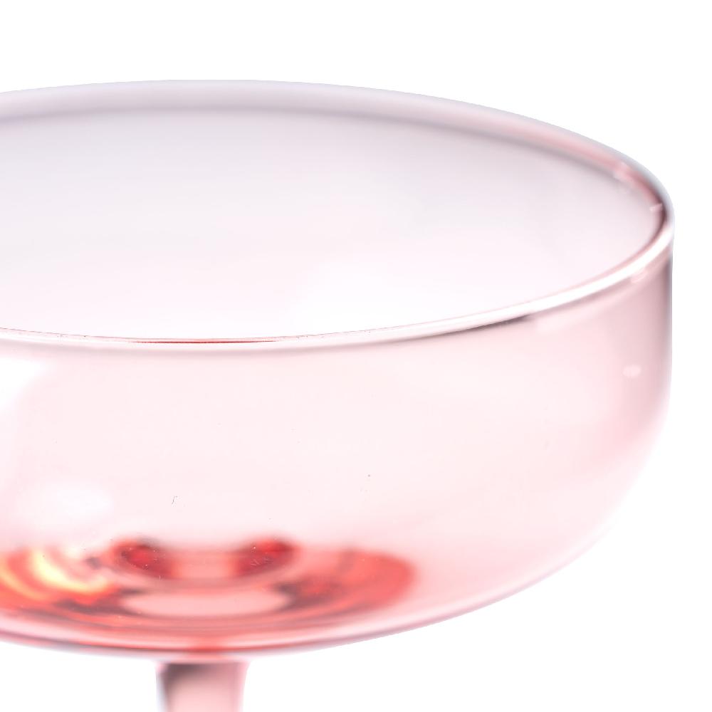 Karma Gifts Blush Set Of 4 Mid Century Champagne Coupes