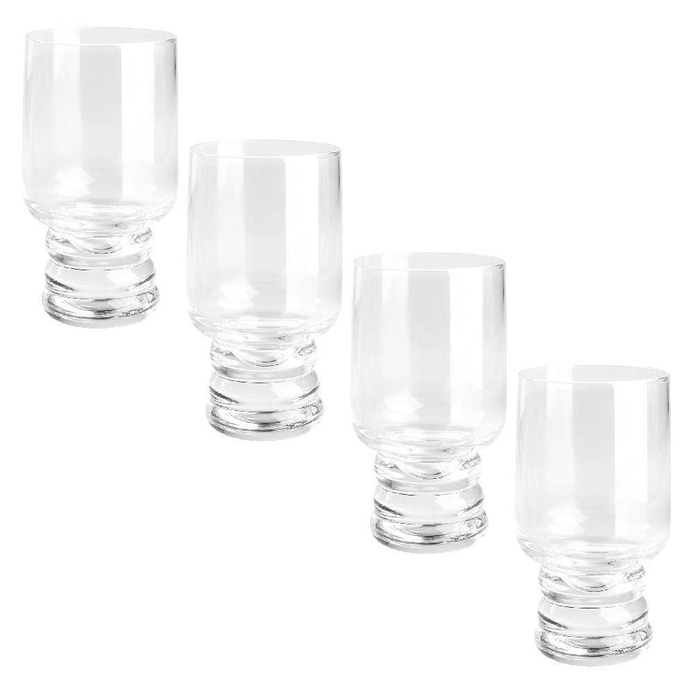 karma gifts Cafe Clear Set of 4 Lexi Collection Cafe Set of 4