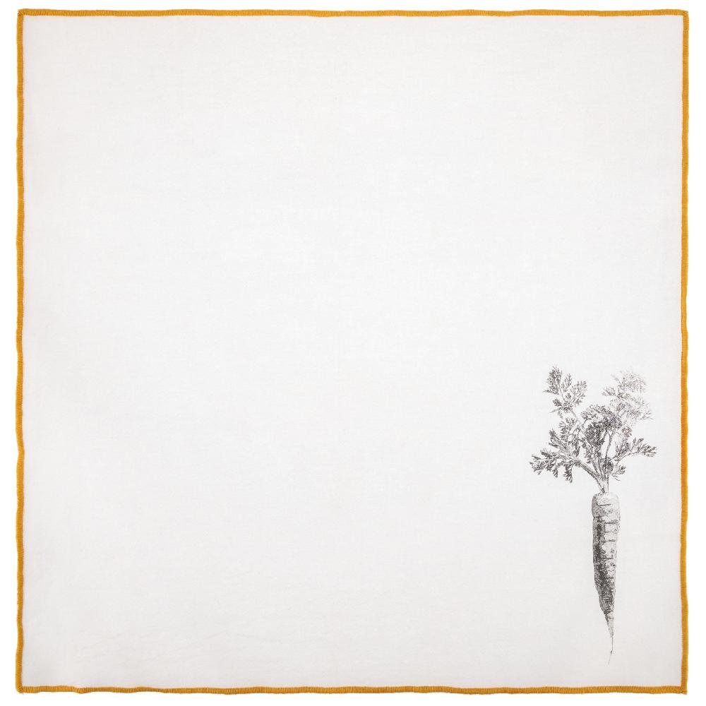 Karma Gifts Carrot Set Of 4 Merrowed Edge Dinner Napkins