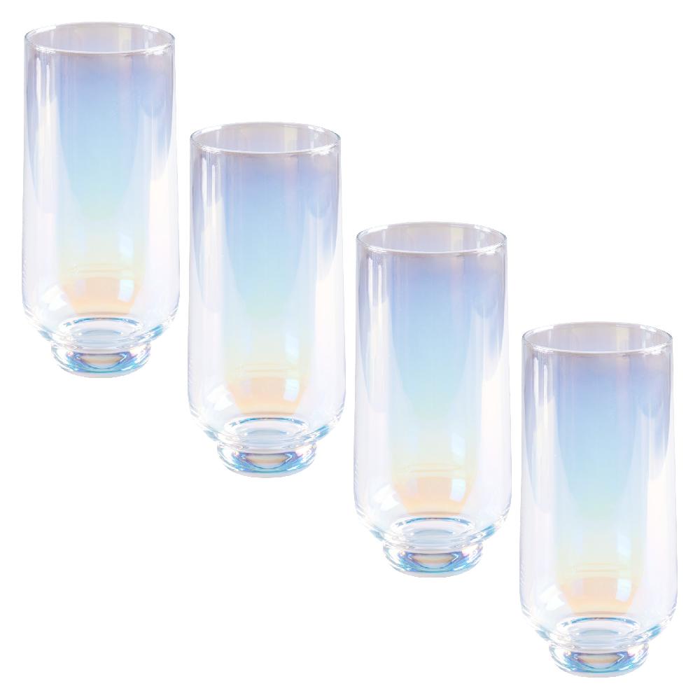 karma gifts Clear Luster Highball Set of 4 Lexi Collection Highball Set