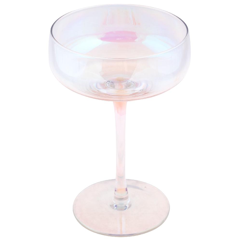 Karma Gifts Clear Luster Set Of 4 Mid Century Champagne Coupes