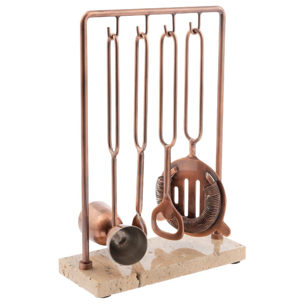 karma gifts Copper Bar Tools with Stand Copper Bar Tools with Stand