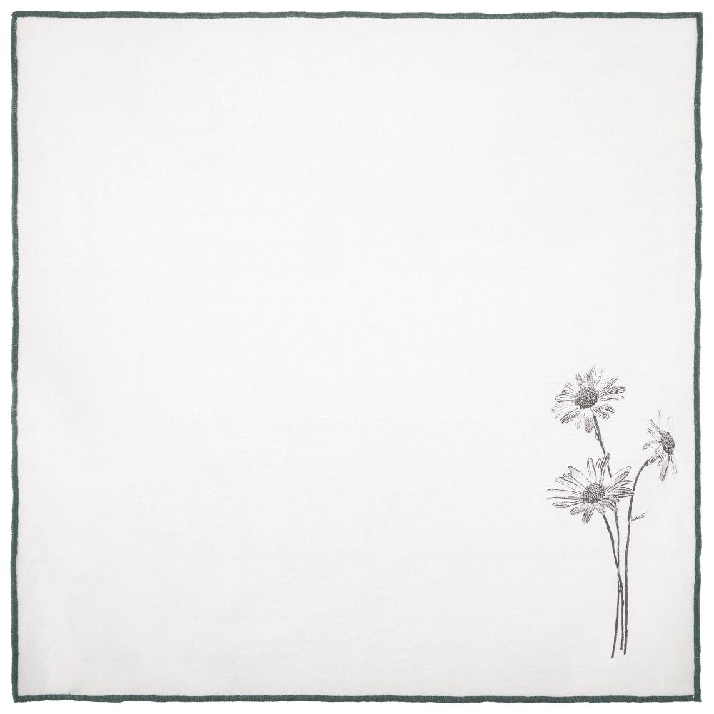 Karma Gifts Daisy Set Of 4 Merrowed Edge Dinner Napkins