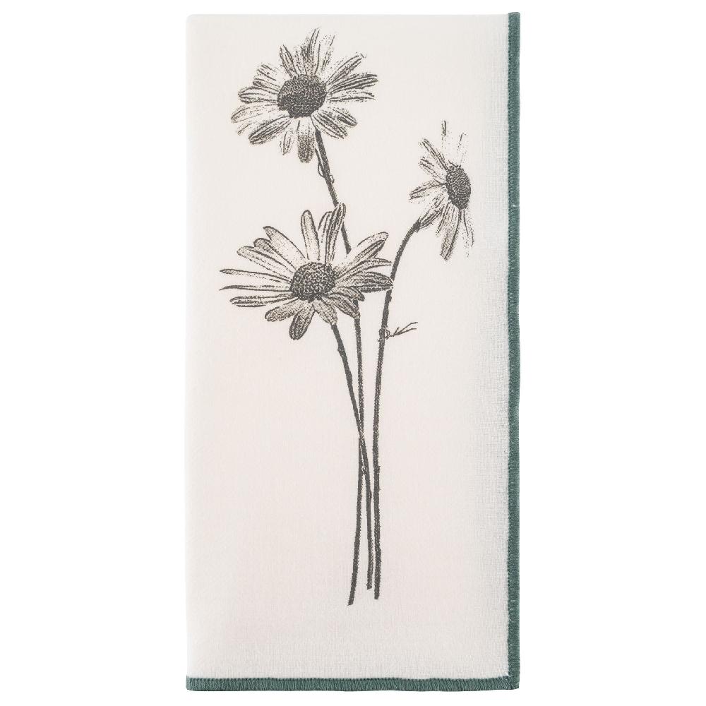 karma gifts Daisy Set of 4 Merrowed Edge Dinner Napkins