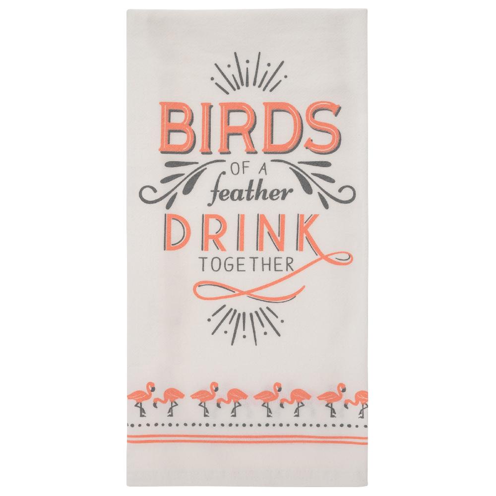 karma gifts Drink Together Cheeky Flour Sack Tea Towels