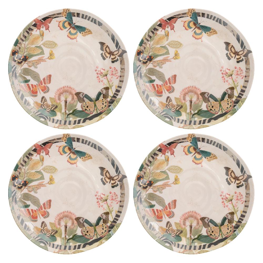 Karma Gifts Eclectic Butterflies Melamine Salad Plates