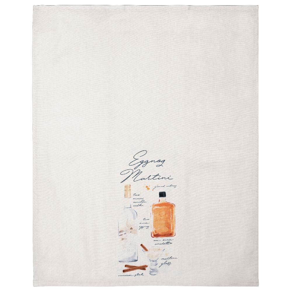 Karma Gifts Eggnog Martini Holiday Spirits Tea Towel