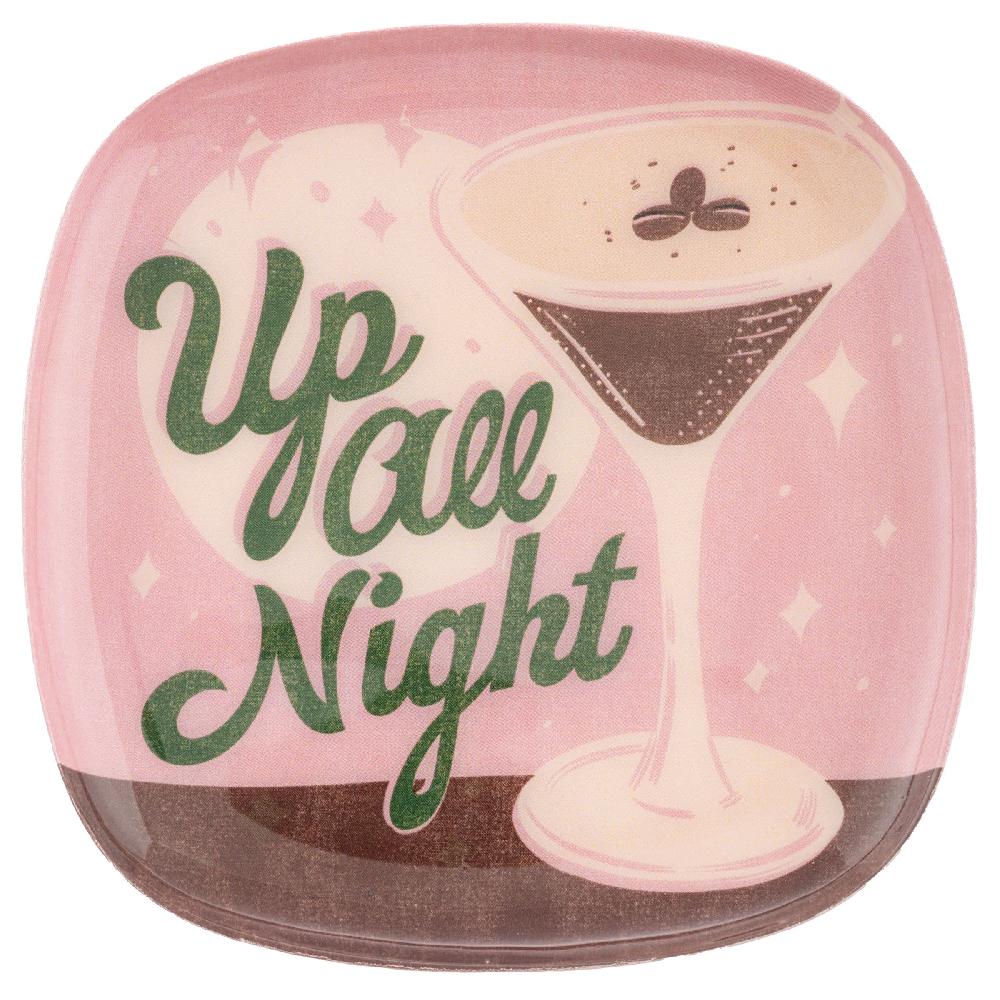 karma gifts Espresso Martini Small Square Enamel Trays