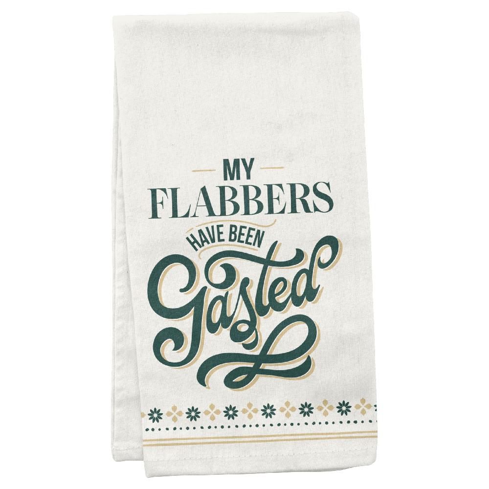 karma gifts Flabbergasted Cheeky Flour Sack Tea Towels
