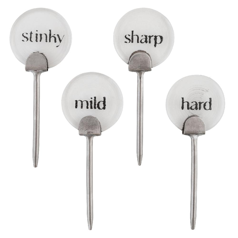 karma gifts Glass and Metal Glass and Metal Cheese Markers