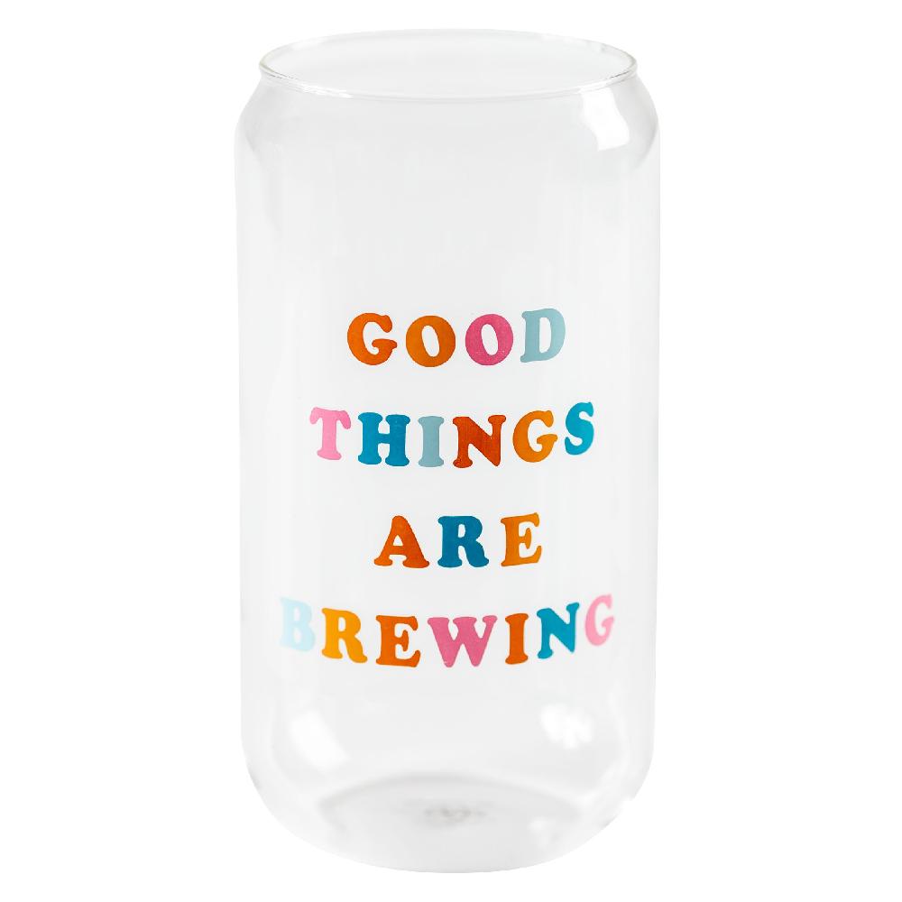 karma gifts Good Things Are Brewing Beer Can Glasses