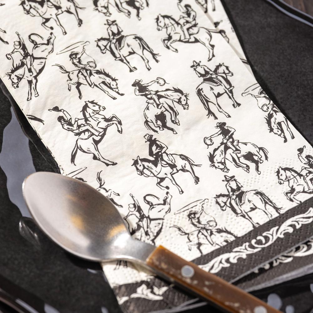 Karma Gifts Gothic Cowboy Guest Towel Paper Napkins