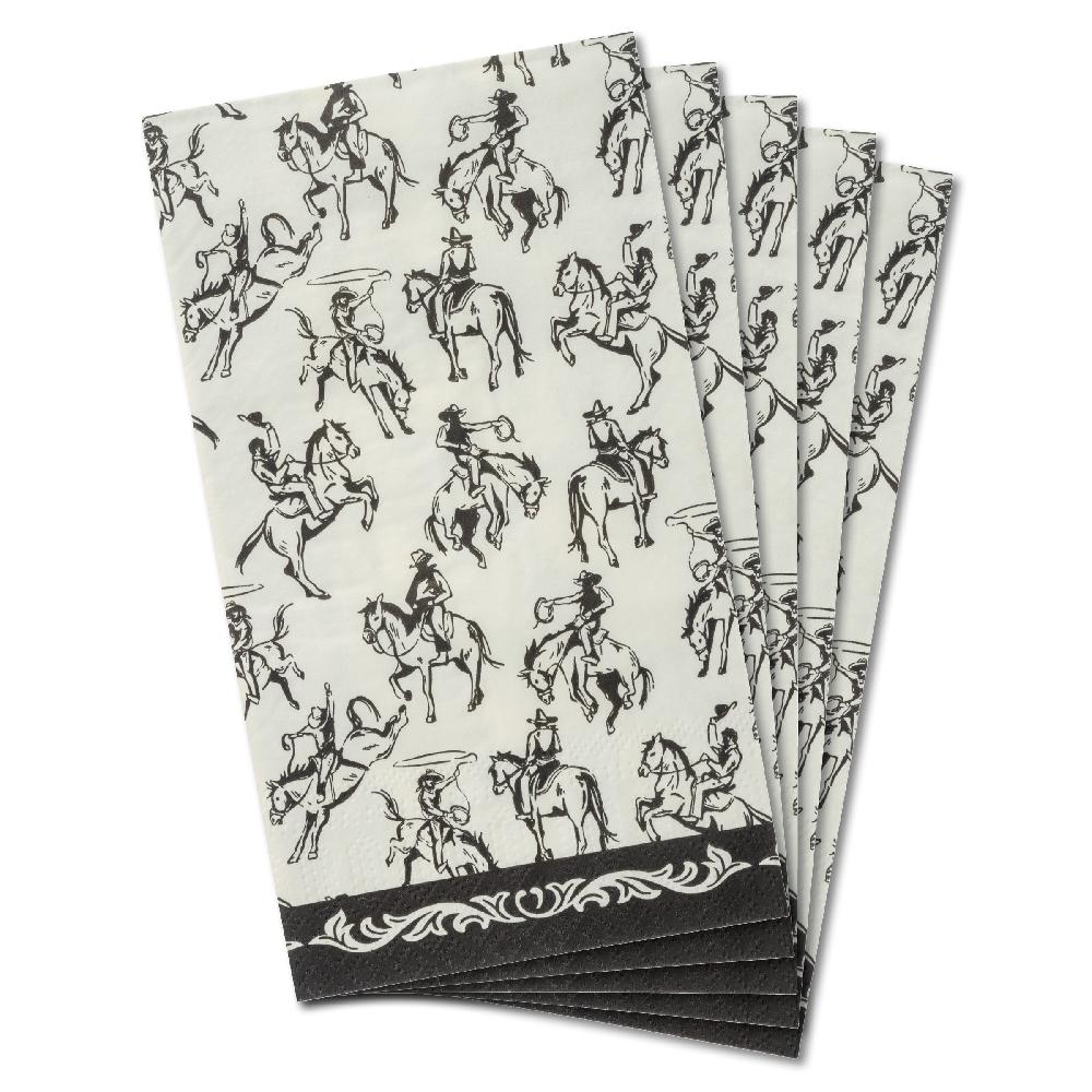 karma gifts Gothic Cowboy Guest Towel Paper Napkins