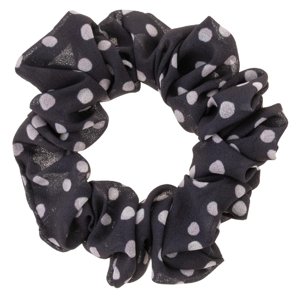 Karma Gifts Gray Floral Set Of 3 Chiffon Scrunchies