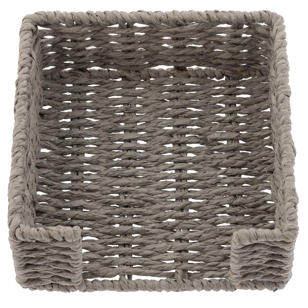 karma gifts Gray Woven Paper Cocktail Napkin Holder