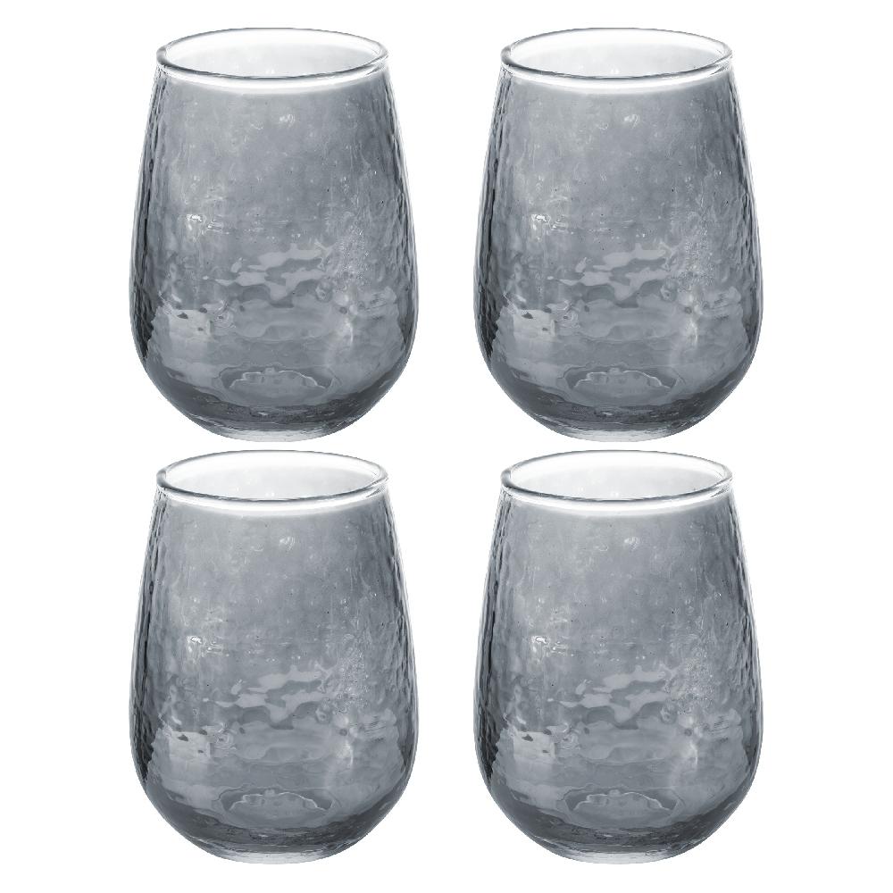 karma gifts Grey Set of 4 Catalina Stemless Wine Glass