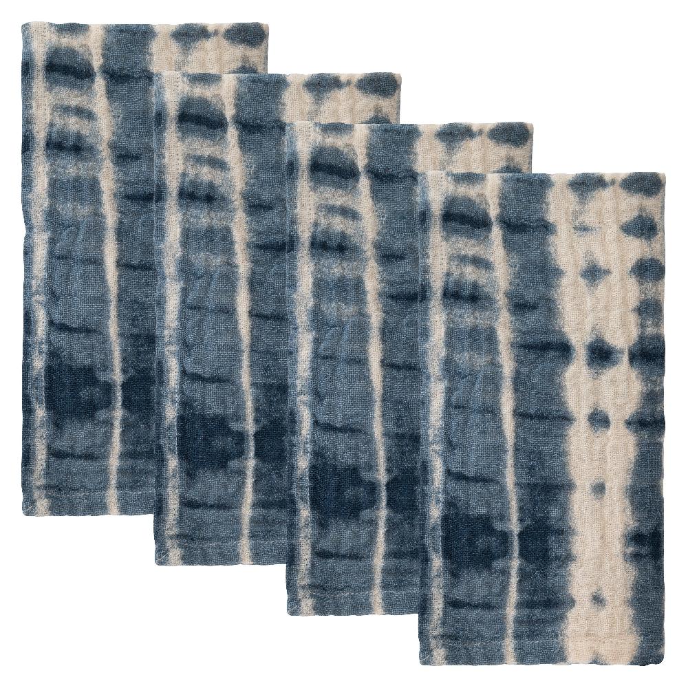 karma gifts High Tide Set of 4 Tie Dye Dinner Napkins
