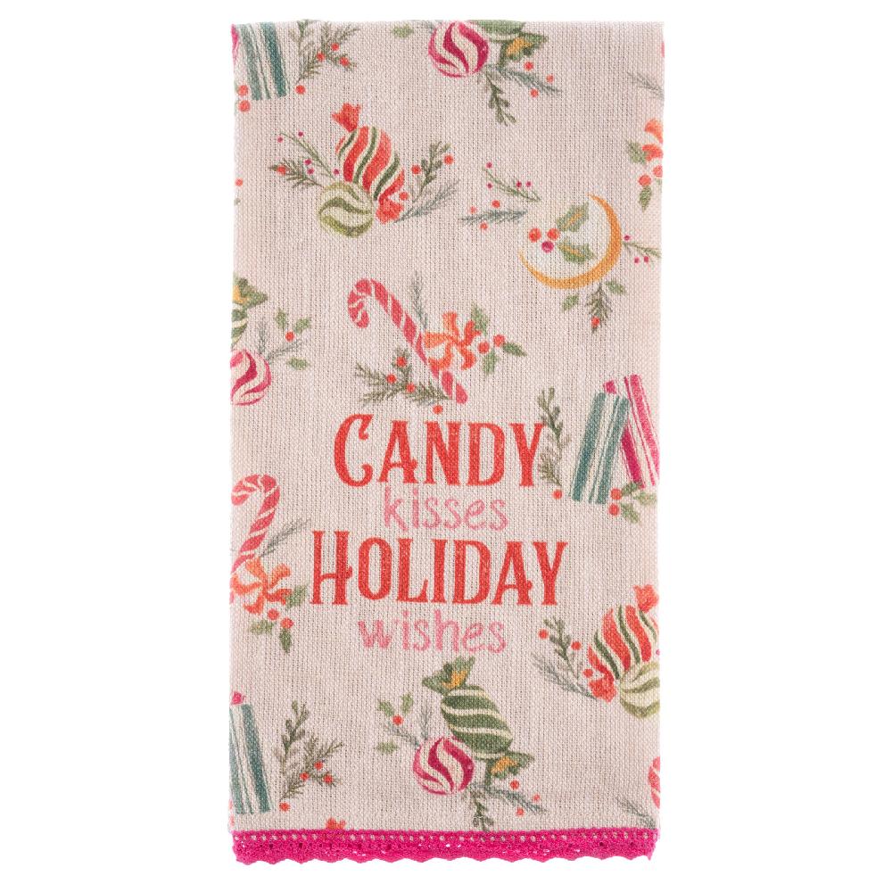 Karma Gifts Holiday Sweets Holiday Tea Towel With Cutting Board