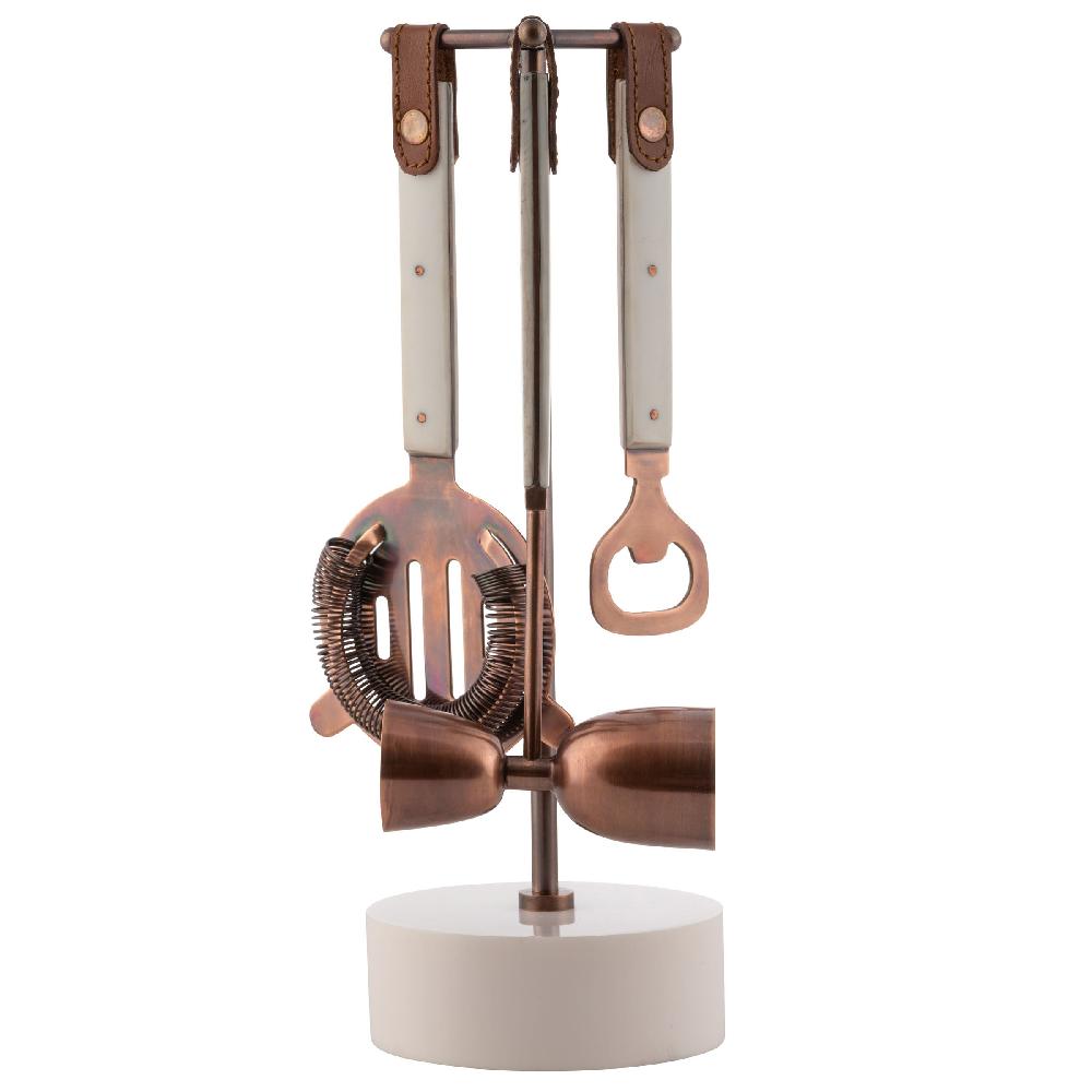 karma gifts Ivory Resin Ivory Resin Bar Tools with Stand