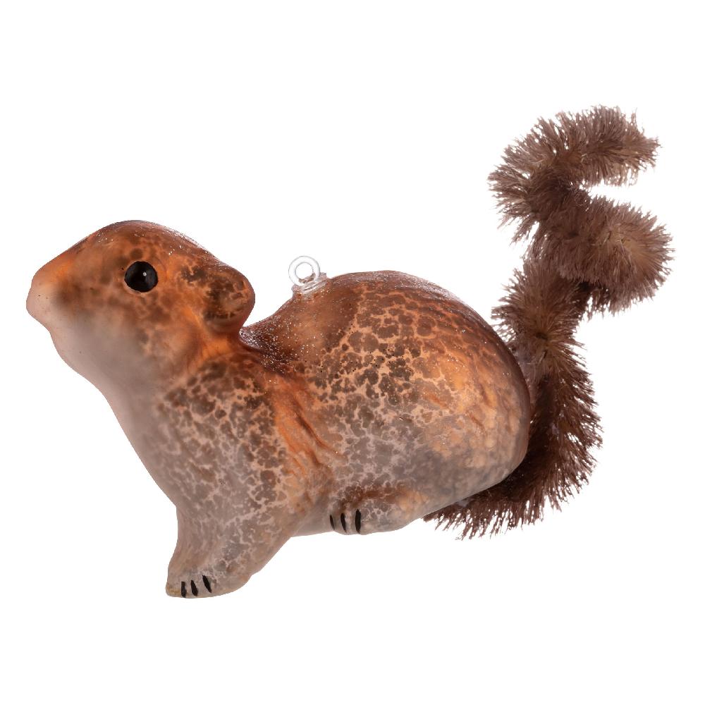 karma gifts 5" Squirrel Glass Ornament