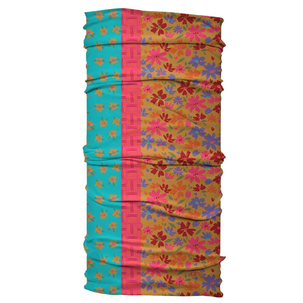 karma gifts Apricot Split Floral Wide Headbands