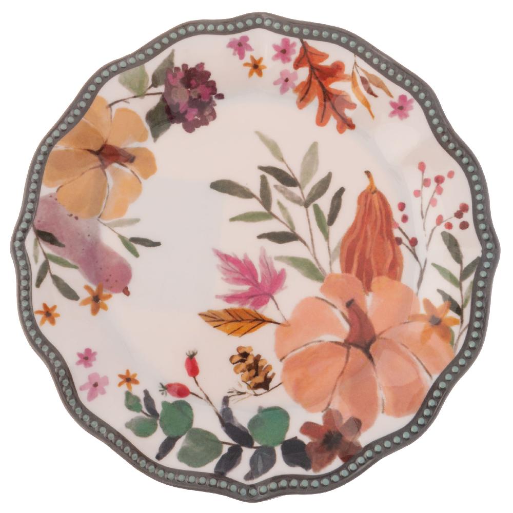 Karma Gifts Autumnal Spice Melamine Salad Plates