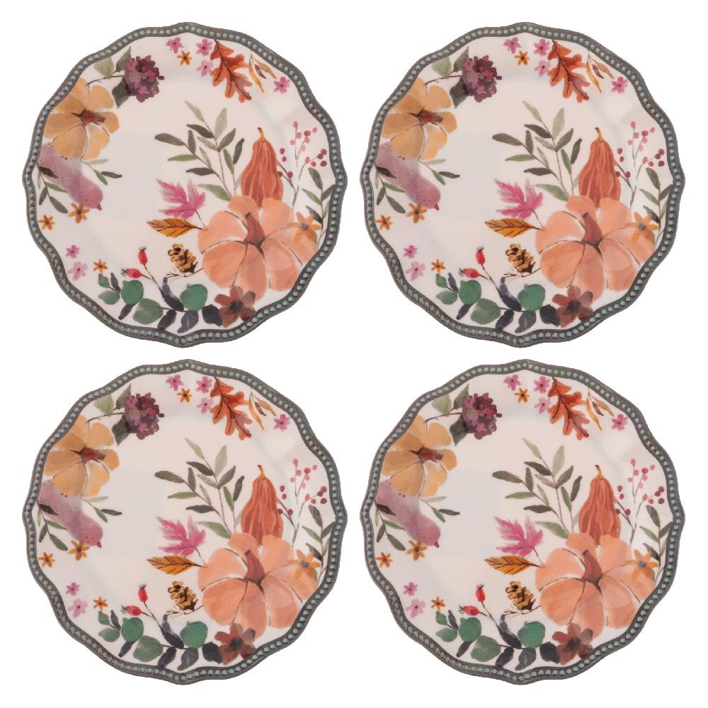 karma gifts Autumnal Spice Melamine Salad Plates