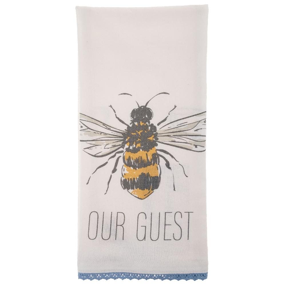 karma gifts Bee Flour Sack Tea Towel