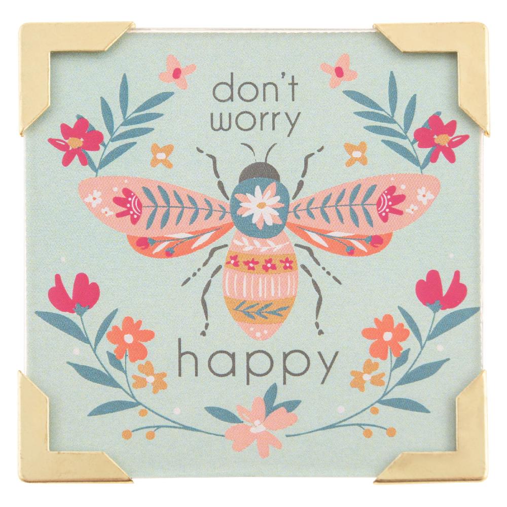 karma gifts Bee Framed Magnets