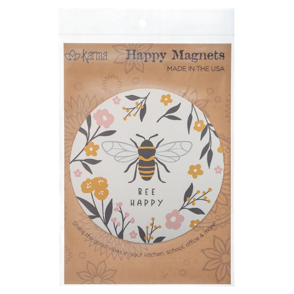 Karma Gifts Bee Happy Happy Magnets
