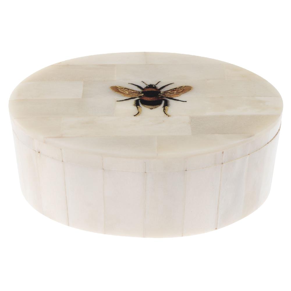 Karma Gifts Bee Oval Bone Box