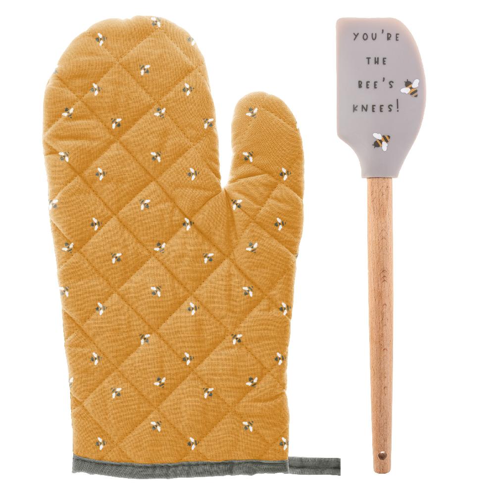 karma gifts Bee Reese Oven Mitt with Spatula