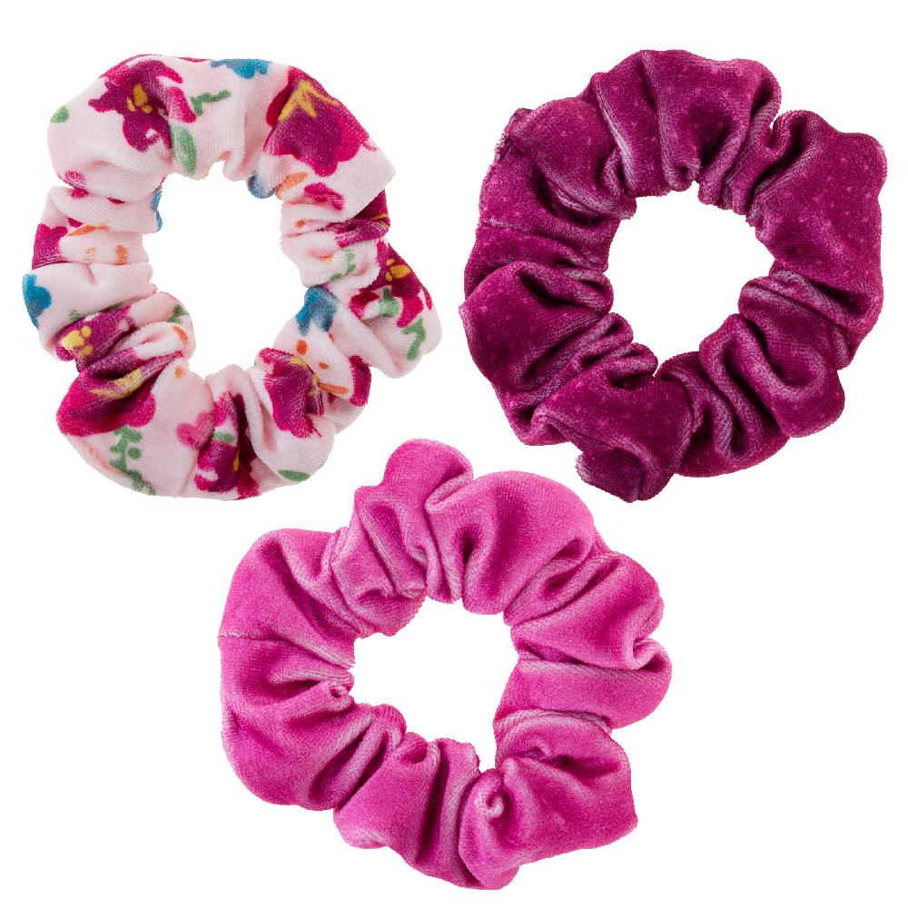 karma gifts Berry Velvet Scrunchies - 3 Pack