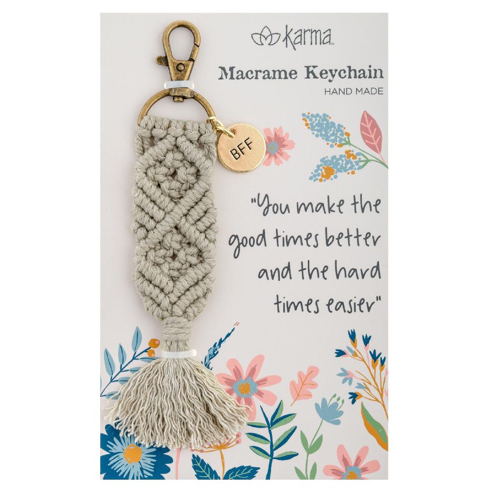 Karma Gifts BFF MACRAME KEYCHAINS