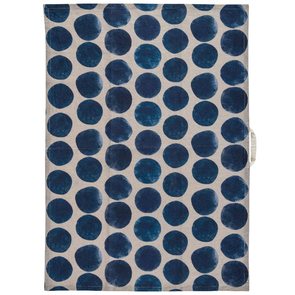 Karma Gifts Big Dots Linen Blend Tea Towel