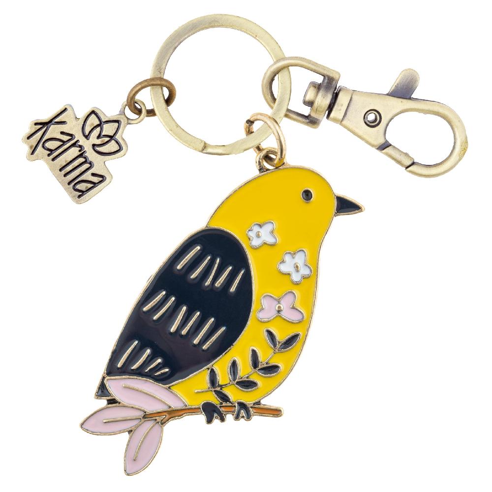 karma gifts Bird Enamel Key Chains