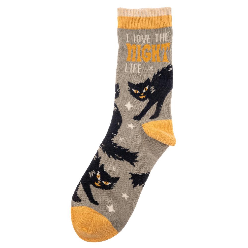 Karma Gifts Black Cat Holiday Socks
