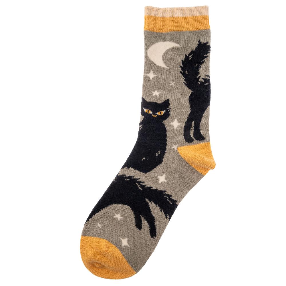 Karma Gifts Black Cat Holiday Socks
