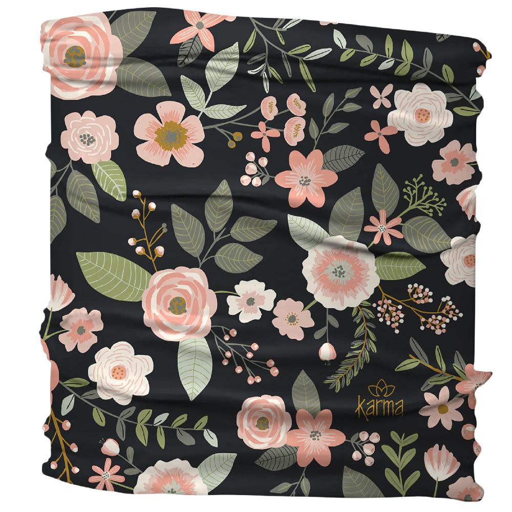 karma gifts Black Floral Medium Headbands