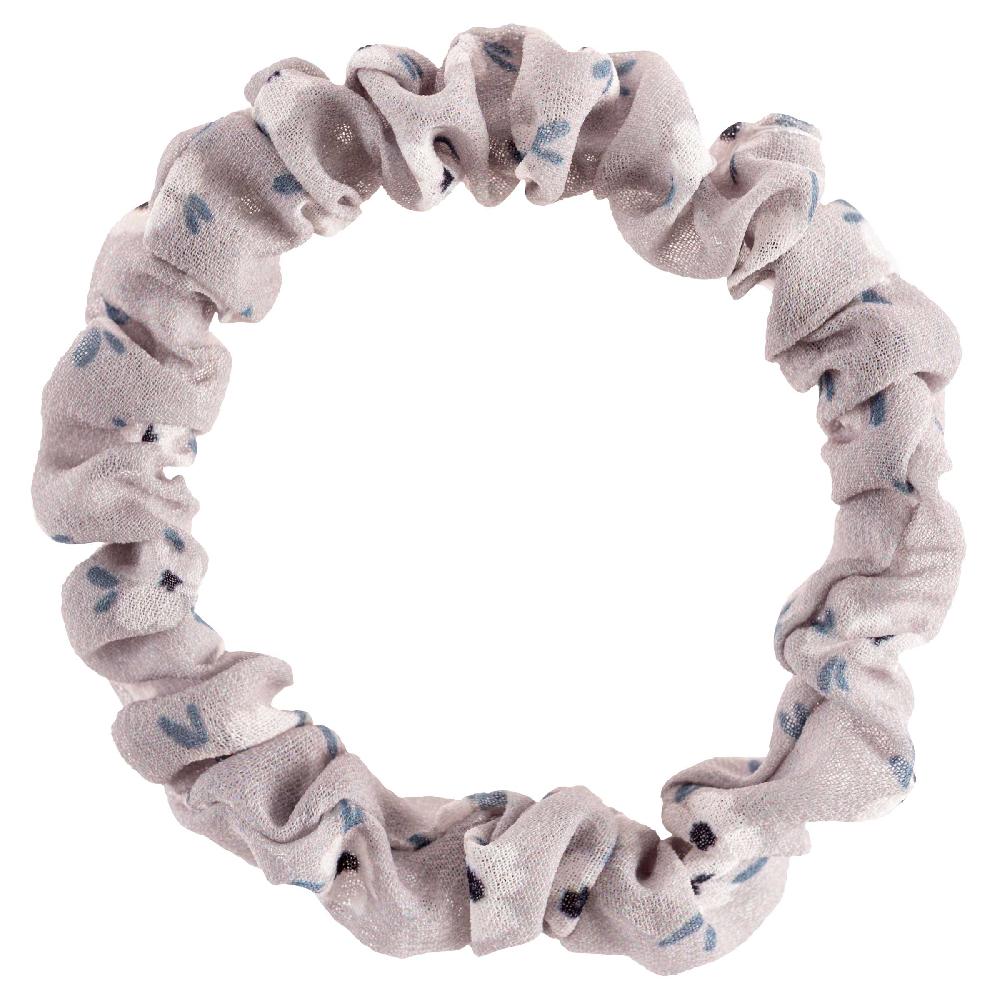 Karma Gifts Black & Gray Floral Slim Scrunchies