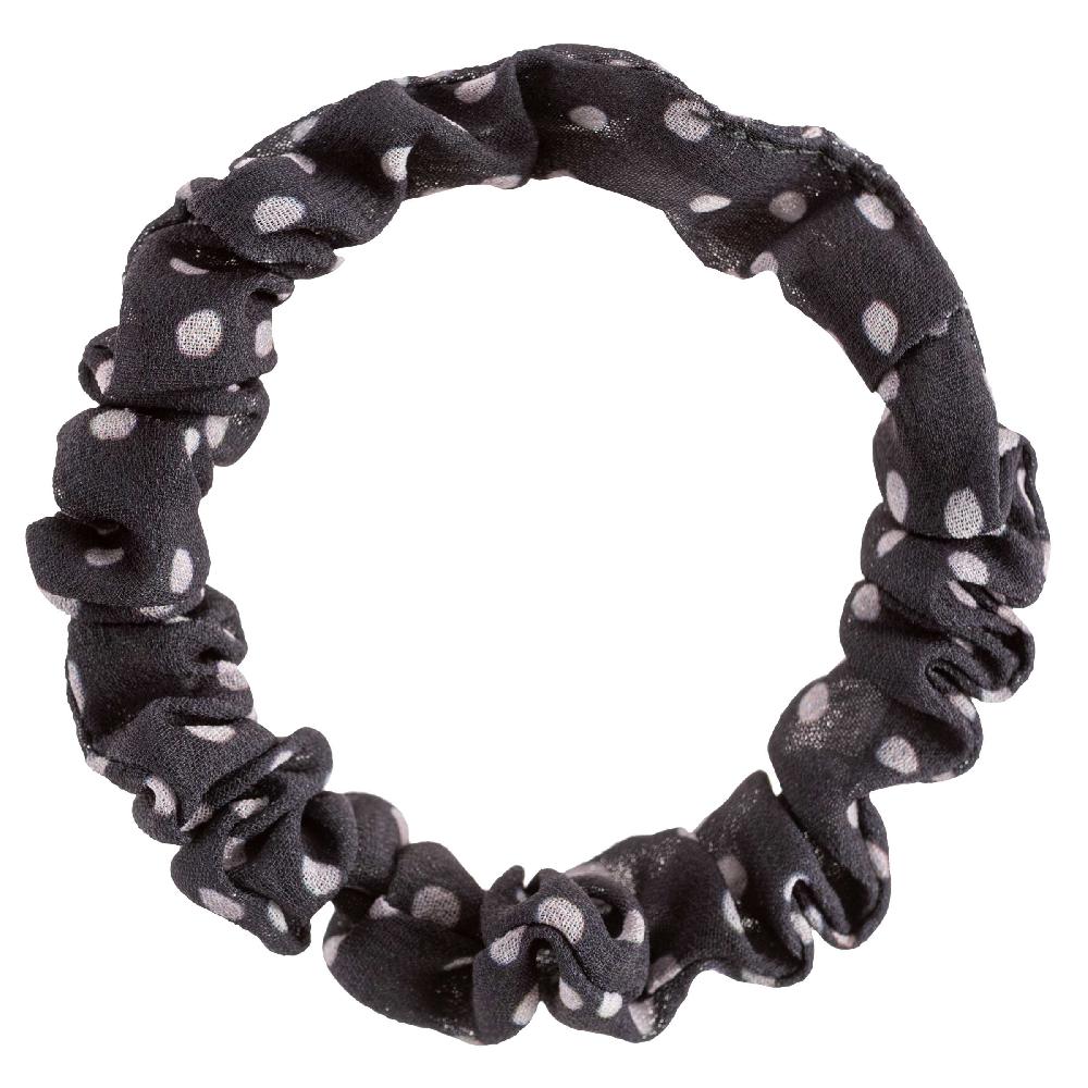 Karma Gifts Black & Gray Floral Slim Scrunchies